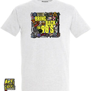 Bring Back The 90’s – T-Shirt – Blanc(chiné)